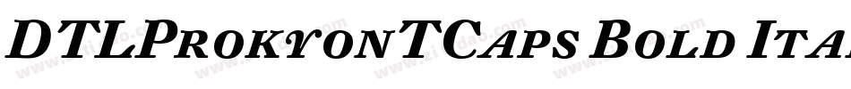 DTLProkyonTCaps Bold Italic字体转换